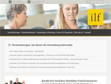 Tablet Screenshot of ilf-mainz.de